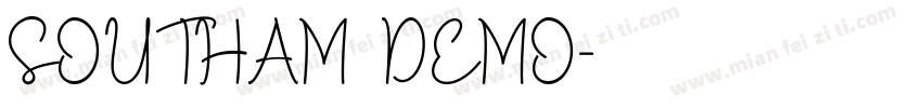 SOUTHAM DEMO字体转换